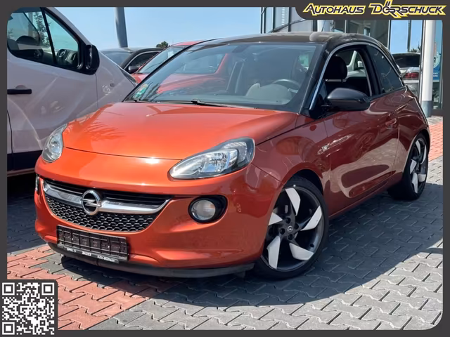 Opel Adam Slam Klima Intellink Sport-Paket Curry Red - Ansicht 1 von 1. Gebrauchtwagen Detailaufnahme bei Autohaus Dörrschuck Mainz.