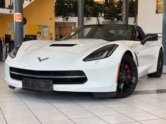 Corvette C7 Coupe Stingray Targa 3LT 1. Hand Historie - Ansicht 1 von 1. Gebrauchtwagen Detailaufnahme bei Autohaus Dörrschuck Mainz.