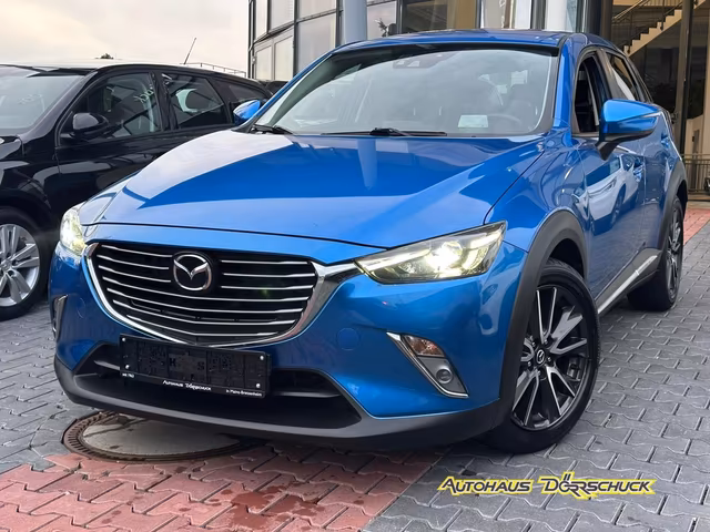 Mazda CX-3 Sports-Line *LEDER*NAVI*SHZ*PDC*KAMERA - Ansicht 1 von 1. Gebrauchtwagen Detailaufnahme bei Autohaus Dörrschuck Mainz.
